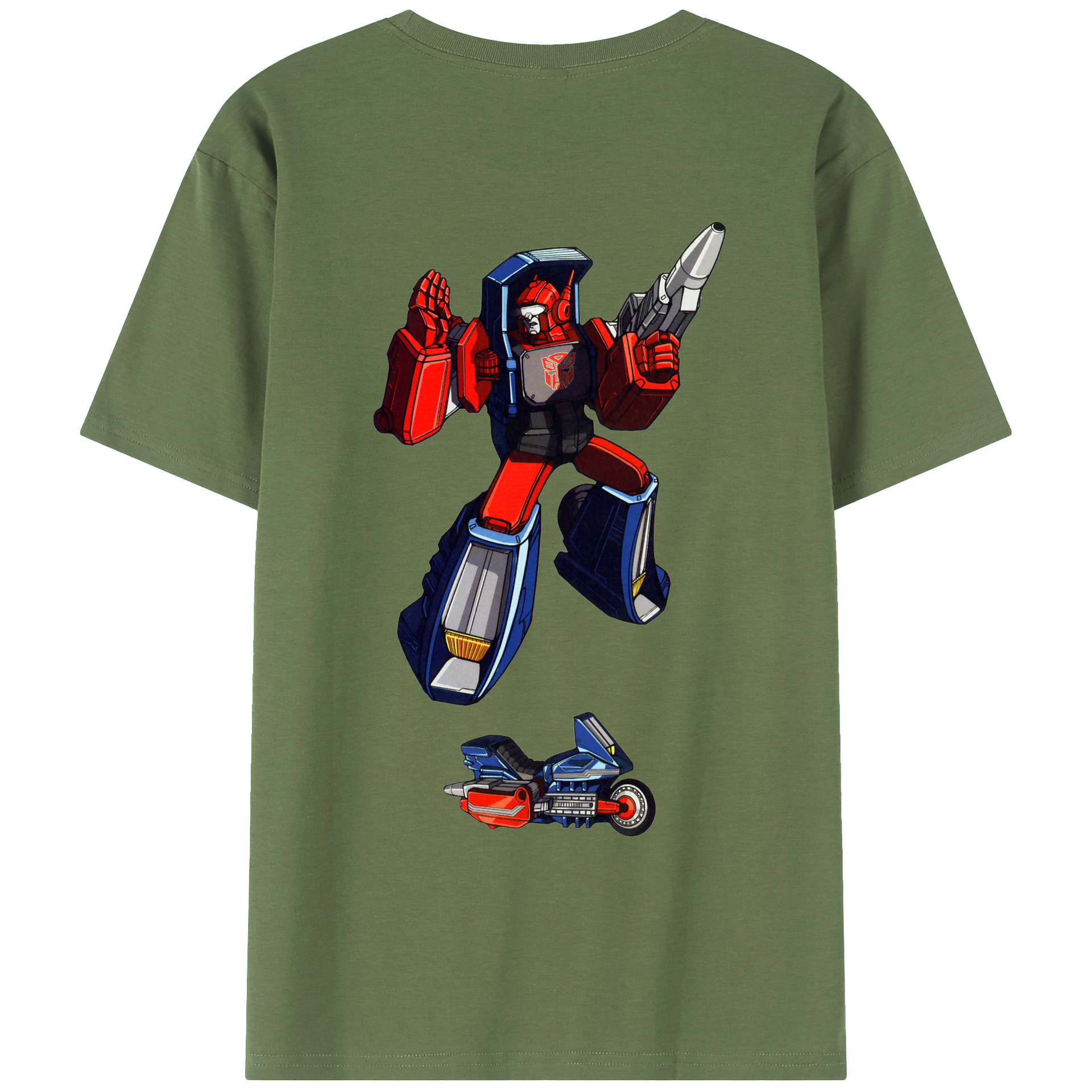 （画像用）  綿100％ メンズ半袖Tシャツ（バックプリント） 通気性